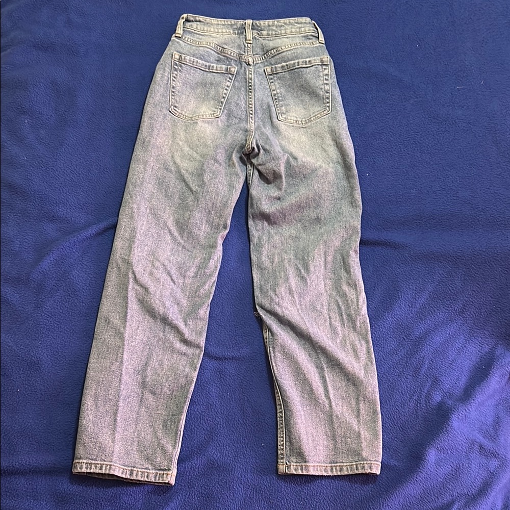 Distressed Blue Jeans - Picture 2 of 3